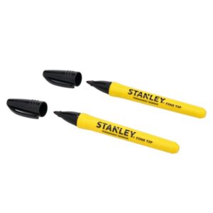 Stanley, STD BLK FINE TIP MARKER  CARDX2