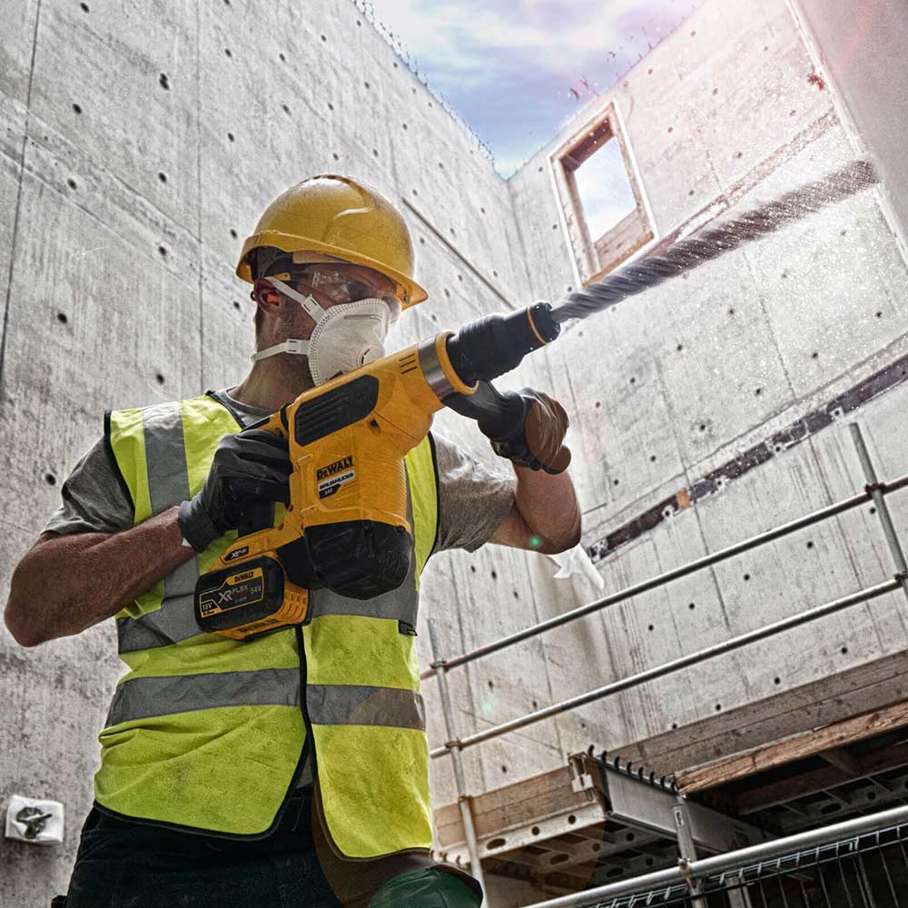 Dewalt, 54V SDS Max Hammer with 2 3ah batteries & Charger in a - Image 2