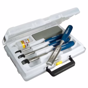 Stanley,  5002 CHISEL SET 6 12 18 25 OIL  AND STONE