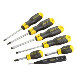 Stanley, X 75mm, PH #2 X 150mm  6 pcs Set - Flared 5mm X 100mm,  6.5mm X 45mm, 6.5mm X  150mm, PH #1 X 75mm, PH #2 X  45mm, PH #2 X 100mm +