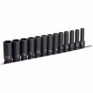 Stanley, ½" Deep impact socket set (13pcs)