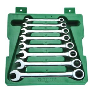 SATA, 8 PC. MET COMB RATCHETING WRENCH SET