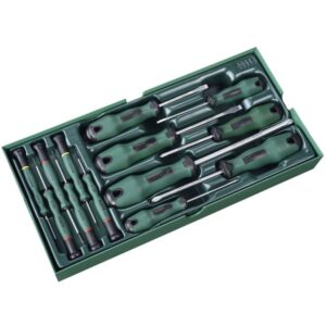 SATA ,13 PC. COMBINATION SCREWDRIVER TRAY SET