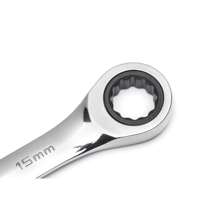 SATA, 8 PC. MET COMB RATCHETING WRENCH SET - Image 4