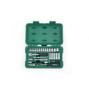 SATA, 36 Pc. 1/4” Drive 6 Point Metric Socket Set