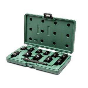 SATA, 12 Pc. 1/2” Drive 6 Point Metric Impact Socket Set