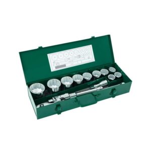 SATA ,15 PC. 3/4" DRIVE 12 POINT METRIC SOCKET SET