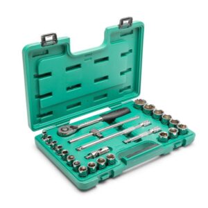 SATA, 24 Pc. 1/2” Drive 6 Point Metric Socket Set