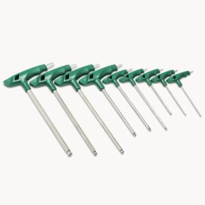 SATA, 9 PC. T-HANDLE BALL POINT HEX KEY SET