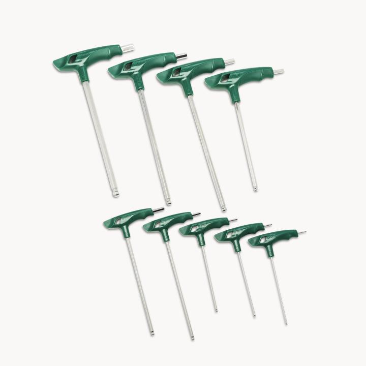 SATA, 9 PC. T-HANDLE BALL POINT HEX KEY SET - Image 3