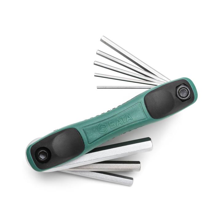 SATA, 8 Pc. Metric Hex Key Fold-Up Set (1.5 - 8 mm