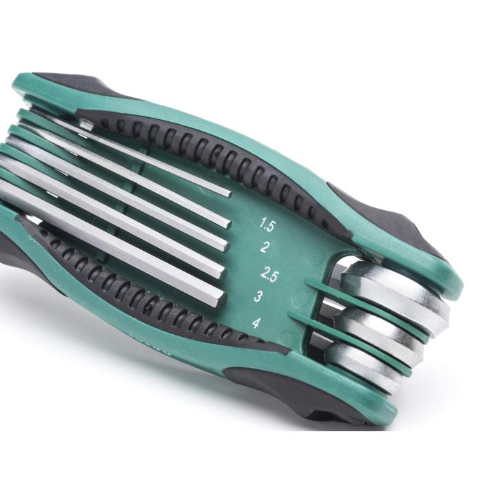 SATA, 8 Pc. Metric Hex Key Fold-Up Set (1.5 - 8 mm - Image 3