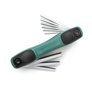 SATA, 9 Pc. SAE Hex Key Fold-Up Set (5/64 - 1/4”