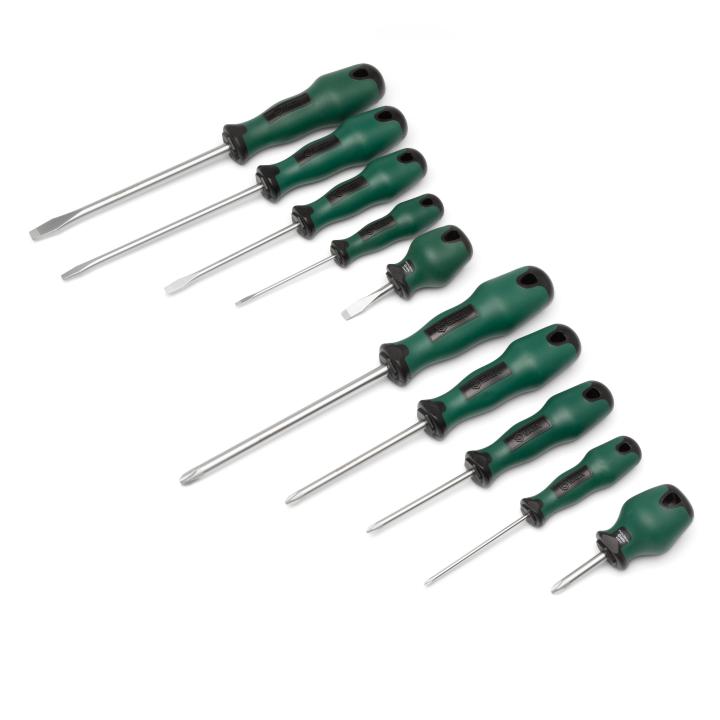 SATA,10 PCS CUSHION GRIP COMBINATION SCREWDRIVER SET