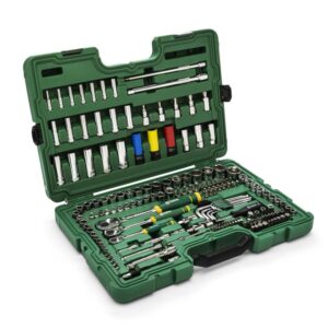 SATA, 180 Pc. 1/4”, 3/8”, 1/2” Metric Ratchet & Socket Set
