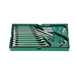 SATA, 30PC. COM. WRENCH & HEX KEY TRAY SET