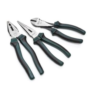 SATA, 3 PCS PLIERS SET WITH UNIVERSAL (8“), LONG-NOSE (8“)  DIAGONAL (7“)