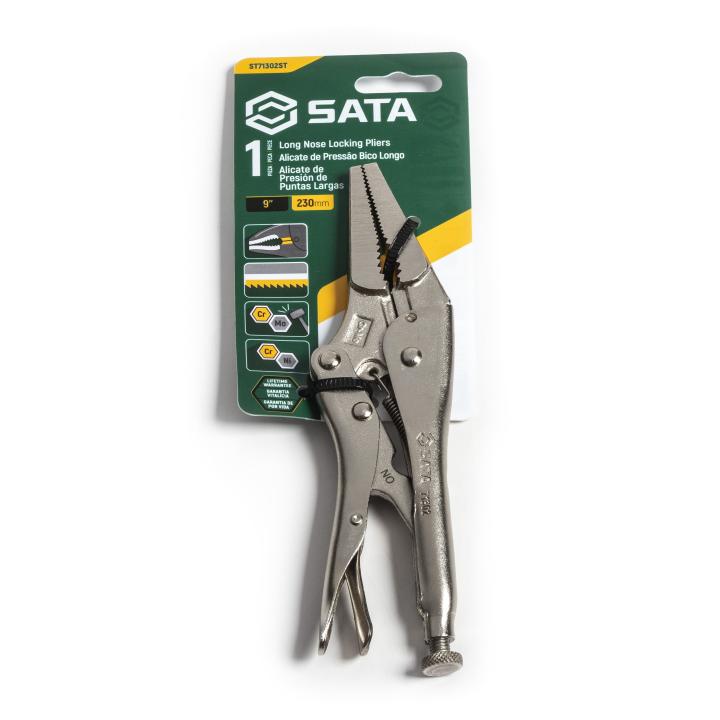 SATA, LONG NOSE LOCKING PLIERS 9" - Image 4