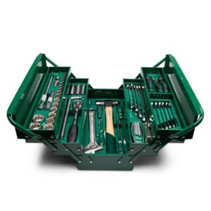 SATA ,70 PC. 1/2" DRIVE 12 POINT METRIC CANTILEVER TOOL BOX AND TRAY SET