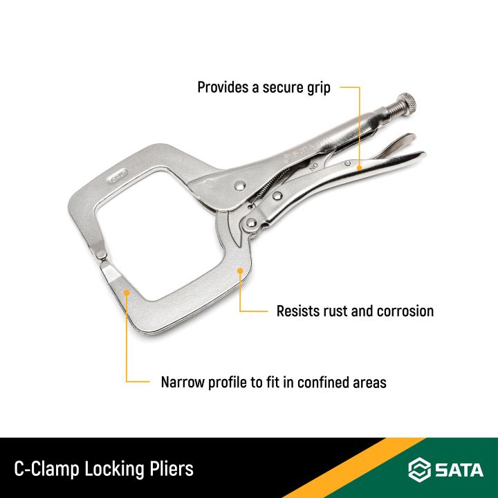 SATA, C-CLAMPS LOCKING PLIERS 11" - Image 3